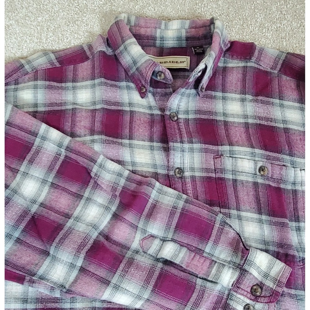 Bit &‎ Bridle Flannel Shirt Men's Size XL Plaid Button Down Long Sleeve